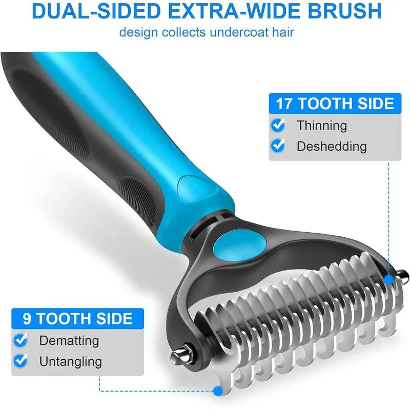 Rafaia Deshed Pro – double-sided deshedding brush for dogs and cats (image 3)