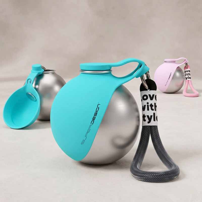 Rafaia FreshSip – portable dog water bottle with foldable bowl (image 1)