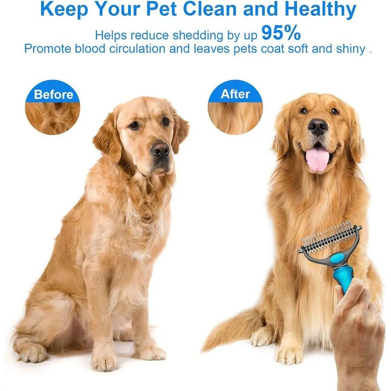 Rafaia Deshed Pro – double-sided deshedding brush for dogs and cats (image 4)