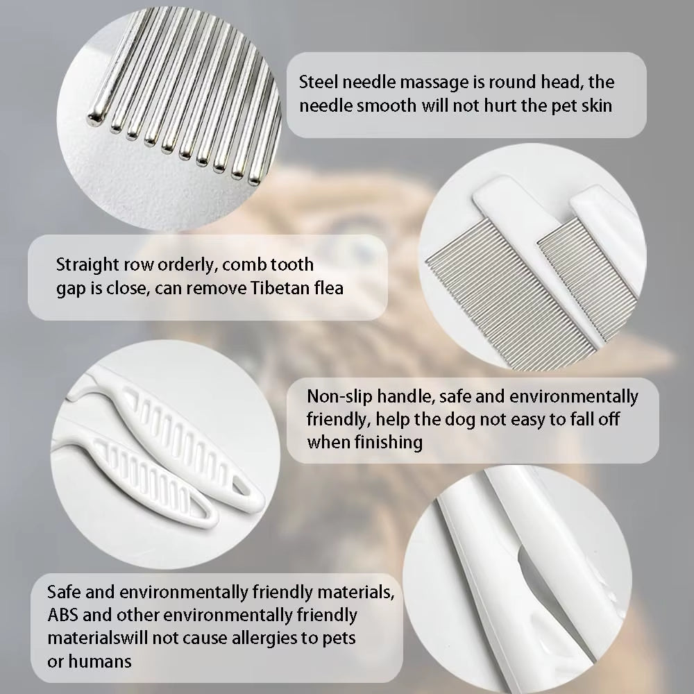 Rafaia FineCare Comb – stainless-steel flea comb for cats and dogs (image 3)